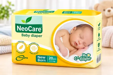 Neocare Newborn Belt Diaper 0-4 Kg 20 Pcs thumbnail