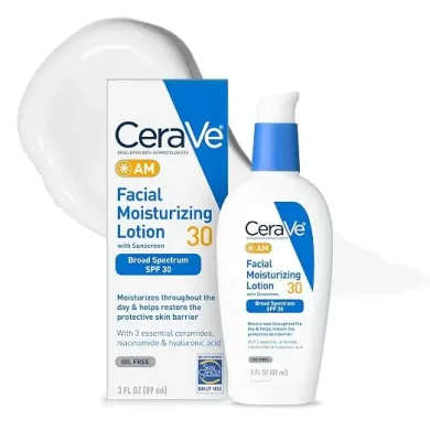 CeraVe AM Facial Moisturizing Lotion with Sunscreen 89ml thumbnail