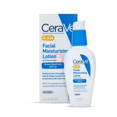 Cerave AM Facial Moisturizing Lotion with Sunscreen SPF 30 60ml
