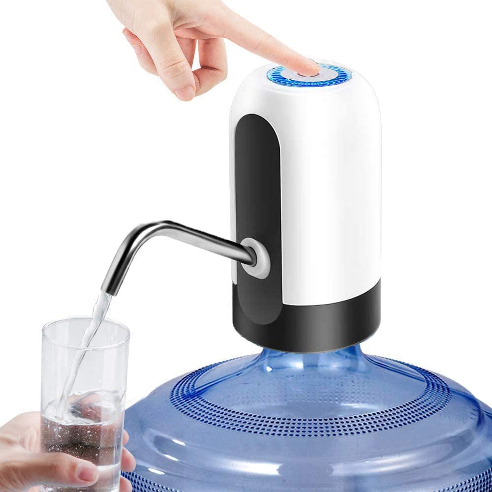 Rechargeable Electric Water Dispenser Pump – Universal Wireless Smart Drinking Water Bottle Pump with USB Charging, 360-Degree Rotation &amp; One-Touch Operation thumbnail
